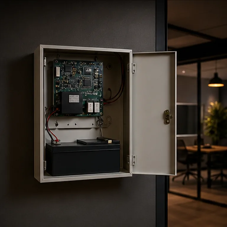 Sensor de presença em ambiente comercial