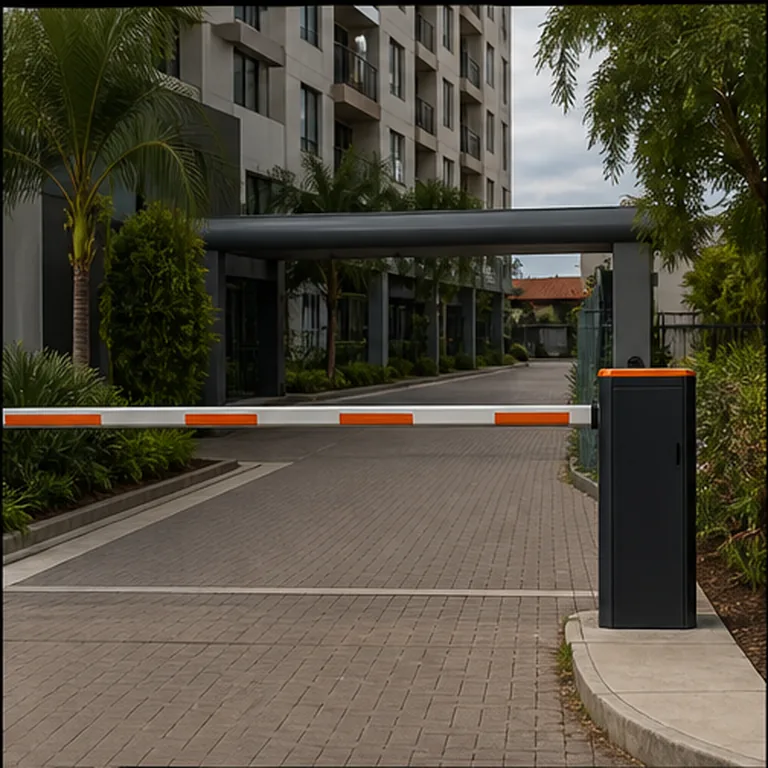 Porta automática em acesso empresarial