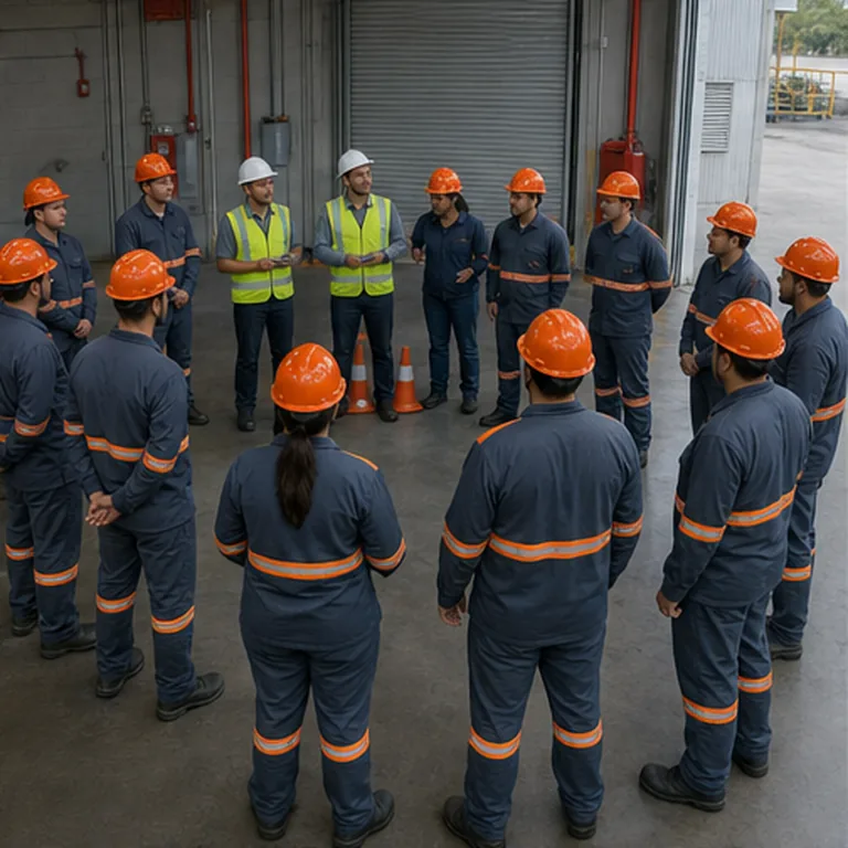 Grupo concluindo treinamento de brigada